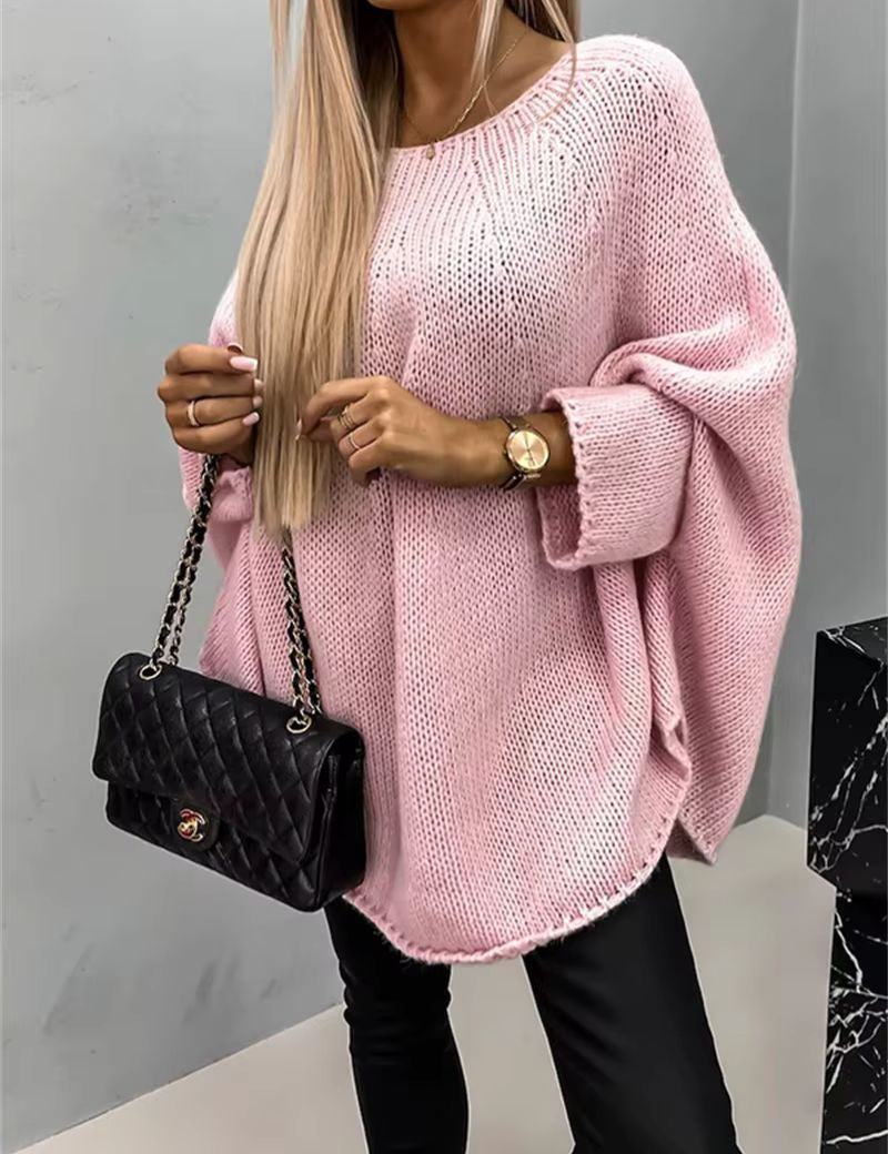 Oversized Shawl Soft-Knit Sweater