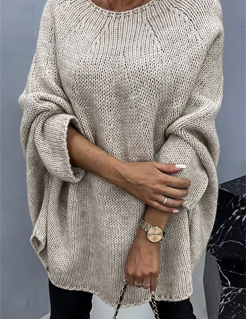 Oversized Shawl Soft-Knit Sweater